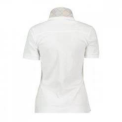 BARBOUR POLO DETTAGLIO CHECK PORTSDOW DONNA Bianco 9 BARBOUR POLO DETTAGLIO CHECK PORTSDOW DONNA Bianco -Strada Moda barbour lml0634 polo portsdow collo check donna casual donna 044618501 wh31 2