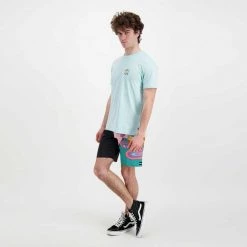 BILLABONG T-SHIRT SIMPSONS FAMILY COUCH Blu -Strada Moda billabong c1ss79bip t shirt simpsons family couch street style uomo 044693501 1627 6