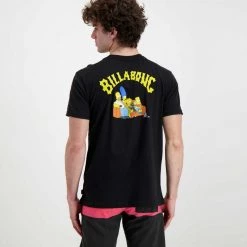 BILLABONG T-SHIRT SIMPSONS FAMILY COUCH Nero -Strada Moda billabong c1ss79bip2 t shirt simpsons family couch street style uomo 044693601 19 4