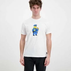 BILLABONG T-SHIRT WIGGUM DONUT Bianco -Strada Moda billabong c1ss88bip2 t shirt wiggum donut street style uomo 044694001 10 3