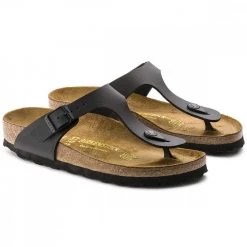 BIRKENSTOCK GIZEH NERE Nero -Strada Moda birkenstock 043691 gizeh nere tutti sandali uomo 019975001 blk 4