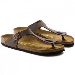 BIRKENSTOCK GIZEH MOKA Marrone -Strada Moda birkenstock 043751 gizeh moka tutti sandali uomo 022006401 moka 4
