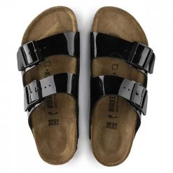 BIRKENSTOCK ARIZONA BLACK PATENT DONNA -Strada Moda birkenstock 1005292 arizona black patent donna tutti sandali donna 044801801 blk 3