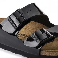 BIRKENSTOCK ARIZONA BLACK PATENT DONNA -Strada Moda birkenstock 1005292 arizona black patent donna tutti sandali donna 044801801 blk 6