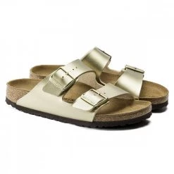 BIRKENSTOCK ARIZONA GOLD DONNA -Strada Moda birkenstock 1016111 arizona gold donna tutti sandali donna 044802101 gold 4