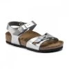BIRKENSTOCK RIO SILVER METALLIC BAMBINA 24 35