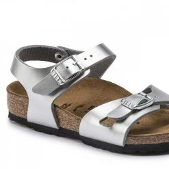 BIRKENSTOCK RIO SILVER METALLIC BAMBINA 24 35 -Strada Moda birkenstock 1019201 rio silver metallic bambina 24 35 tutti sandali bambino 044802801 silv 6
