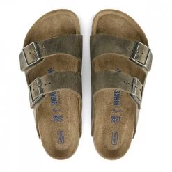 BIRKENSTOCK ARIZONA KAKHI OILED LEATHER SFB -Strada Moda birkenstock 1019377 arizona kakhi oiled leather sfb tutti sandali uomo 044802901 kakh 3