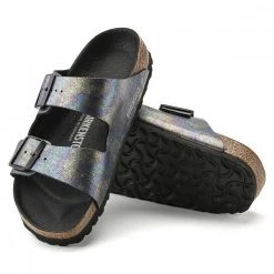BIRKENSTOCK ARIZONA BLACK IRIDESCENT DONNA 9 BIRKENSTOCK ARIZONA BLACK IRIDESCENT DONNA -Strada Moda birkenstock 1021251 arizona black iridescent donna tutti sandali donna 044803101 blri 2