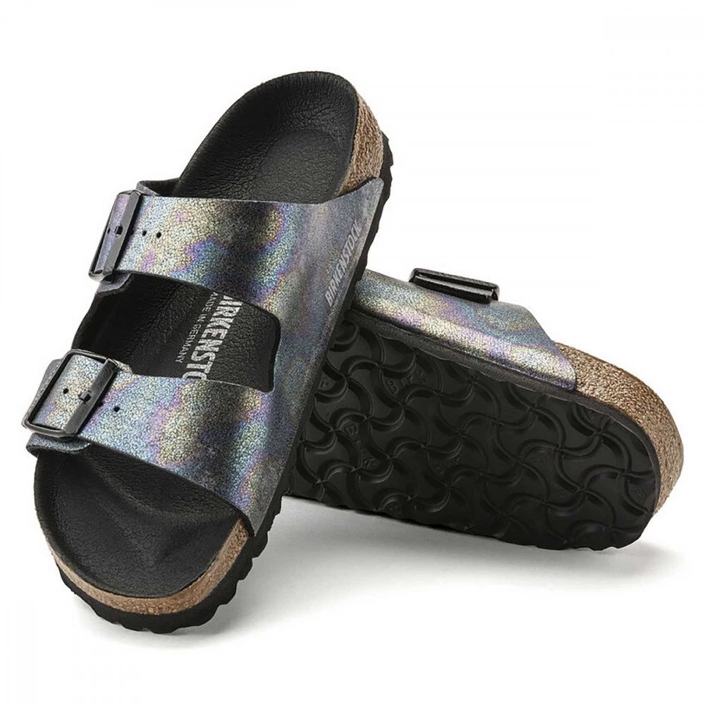 BIRKENSTOCK ARIZONA BLACK IRIDESCENT DONNA 4 BIRKENSTOCK ARIZONA BLACK IRIDESCENT DONNA - immagine 2