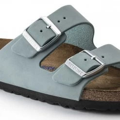 BIRKENSTOCK ARIZONA SFB NUBUCK -Strada Moda birkenstock 1021446 arizona sfb nubuck tutti sandali uomo 044803501 aqua 6