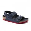 BIRKENSTOCK MILANO BLUE RED BAMBINO 24 35
