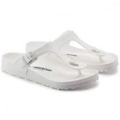 BIRKENSTOCK GIZEH EVA WHITE Bianco -Strada Moda birkenstock 128221 gizeh eva white tutti sandali uomo 042591301 wht 4