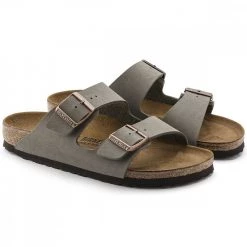 BIRKENSTOCK ARIZONA Grigio -Strada Moda birkenstock 151213 arizona tutti sandali uomo 025191201 stone 4