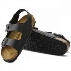 BIRKENSTOCK MILANO BLACK Nero -Strada Moda birkenstock 34793 milano black tutti sandali uomo 042591801 blk 2