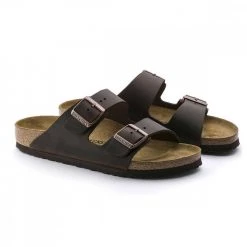 BIRKENSTOCK ARIZONA HABANA OILED LEATHER -Strada Moda birkenstock 52533 arizona habana oiled leather tutti sandali uomo 044804501 haba 4