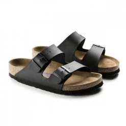 BIRKENSTOCK ARIZONA BLACK SFB -Strada Moda birkenstock 551253 arizona black sfb tutti sandali uomo 044804901 blk 4