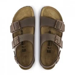 BIRKENSTOCK MILANO MOKA Marrone -Strada Moda birkenstock 634503 milano moka tutti sandali uomo 022007001 moka 3