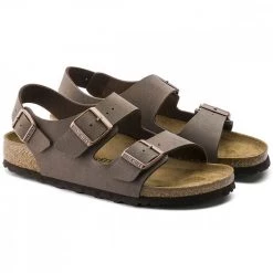 BIRKENSTOCK MILANO MOKA Marrone -Strada Moda birkenstock 634503 milano moka tutti sandali uomo 022007001 moka 4