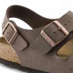 BIRKENSTOCK MILANO MOKA Marrone -Strada Moda birkenstock 634503 milano moka tutti sandali uomo 022007001 moka 6
