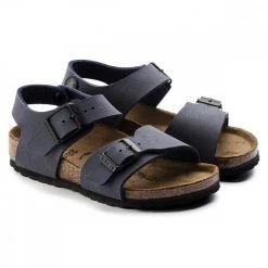 BIRKENSTOCK NEW YORK NAVY BAMBINO 36 39 Blu -Strada Moda birkenstock 87773 new york navy bambino 36 39 tutti sandali bambino 042592201 navy 4