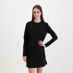 CALVIN KLEIN JEANS ABITO PUNTO MILANO LOGO REPEAT DONNA Nero -Strada Moda calvin klein jeans j20j217686 abito punto milano logo repeat donna casual donna 044968501 beh 5