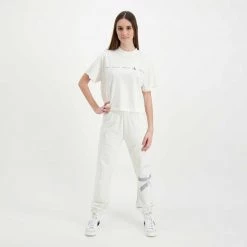 CALVIN KLEIN JEANS T-SHIRT CROP REPEAT LOGO DONNA Bianco -Strada Moda calvin klein jeans j20j217709 t shirt cropp repeat logo donna casual donna 044968901 yas 6