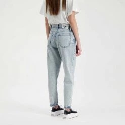 CALVIN KLEIN JEANS JEANS MOM DONNA Azzurro -Strada Moda calvin klein jeans j20j217830 jeans mom donna casual donna 044969901 1aa 5