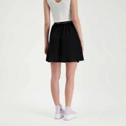 CALVIN KLEIN JEANS GONNA REPEAT LOGO ELASTIC DONNA Nero -Strada Moda calvin klein jeans j20j218193 gonna repeat logo elastic donna casual donna 044971501 beh 4