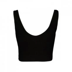 CALVIN KLEIN JEANS TOP RIB CROP DONNA Nero -Strada Moda calvin klein jeans j20j218334 top canotta ck rib crop donna casual donna 044971701 beh 20