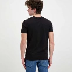 CALVIN KLEIN JEANS T-SHIRT STACKED LOGO Nero -Strada Moda calvin klein jeans j30j320595 t shirt stacked logo casual uomo 044628101 beh 3