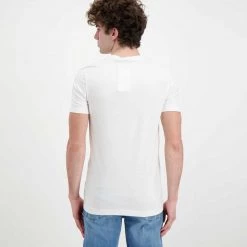 CALVIN KLEIN JEANS T-SHIRT STACKED LOGO Bianco -Strada Moda calvin klein jeans j30j320595 t shirt stacked logo casual uomo 044628201 yaf 3
