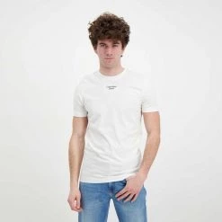 CALVIN KLEIN JEANS T-SHIRT STACKED LOGO Bianco -Strada Moda calvin klein jeans j30j320595 t shirt stacked logo casual uomo 044628201 yaf 4