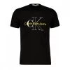 CALVIN KLEIN JEANS T-SHIRT TWO TONE MONOGRAM Nero