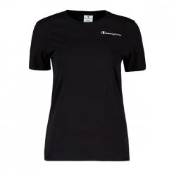 CHAMPION T-SHIRT LOGO PICCOLO DONNA Nero