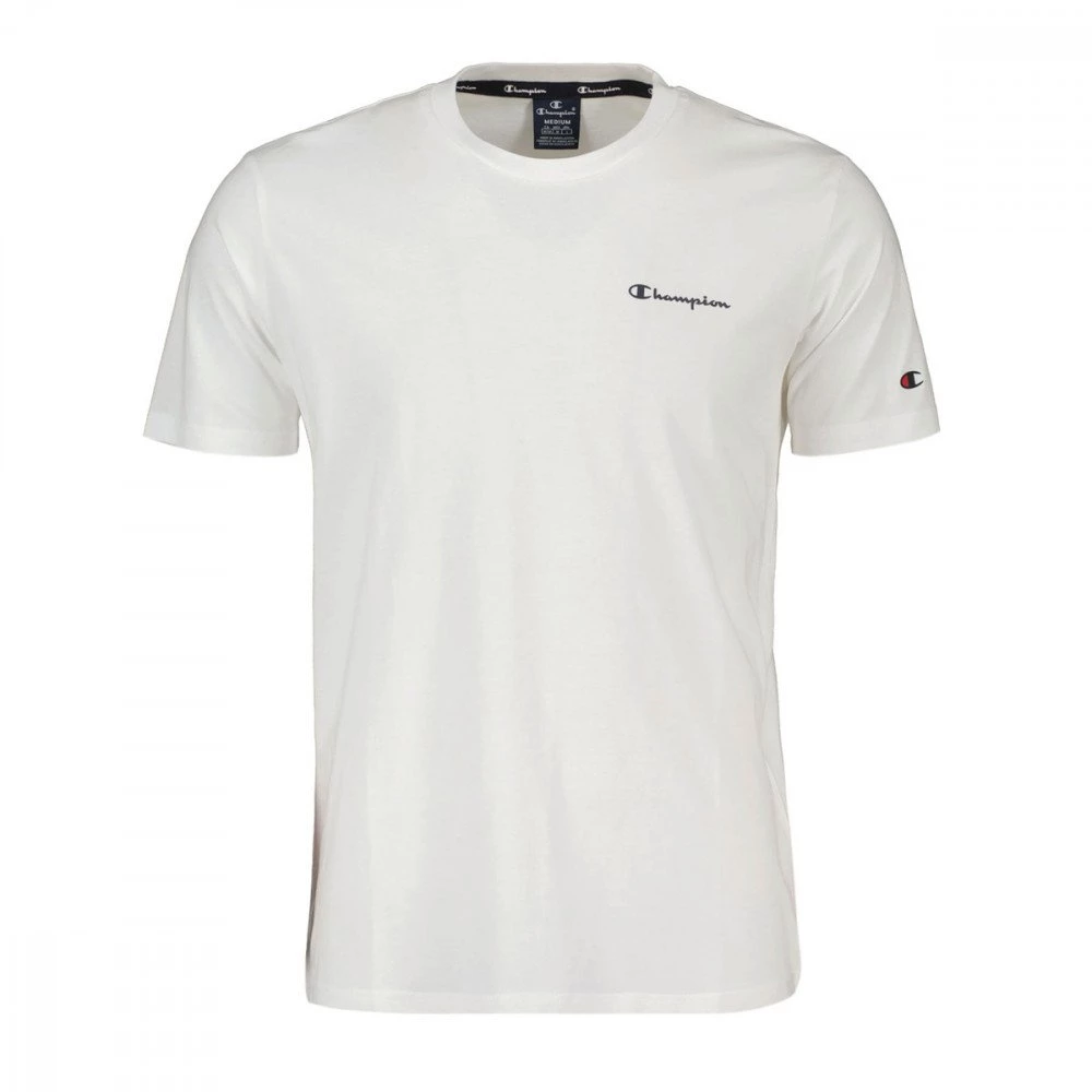 CHAMPION T-SHIRT LOGO PICCOLO Bianco 3 CHAMPION T-SHIRT LOGO PICCOLO Bianco