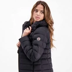 COLMAR ORIGINALS PIUMINO LUNGO STRETCH DONNA Nero -Strada Moda colmar originals md22402se piumino lungo stretch donna giacconi donna 039302301 99 5