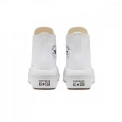 CONVERSE CHUCK TAYLOR ALL STAR MOVE HI TOP DONNA Bianco 9 CONVERSE CHUCK TAYLOR ALL STAR MOVE HI TOP DONNA Bianco -Strada Moda converse 568498c chuck taylor all star move hi donna tutte sneaker donna 041013401 whbl 3