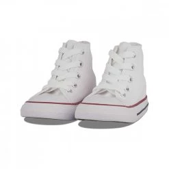 CONVERSE CHUCK TAYLOR ALL STAR HI BABY Bianco -Strada Moda converse 7j253 chuck taylor all star hi baby tutte sneaker baby 017775801 wht 2