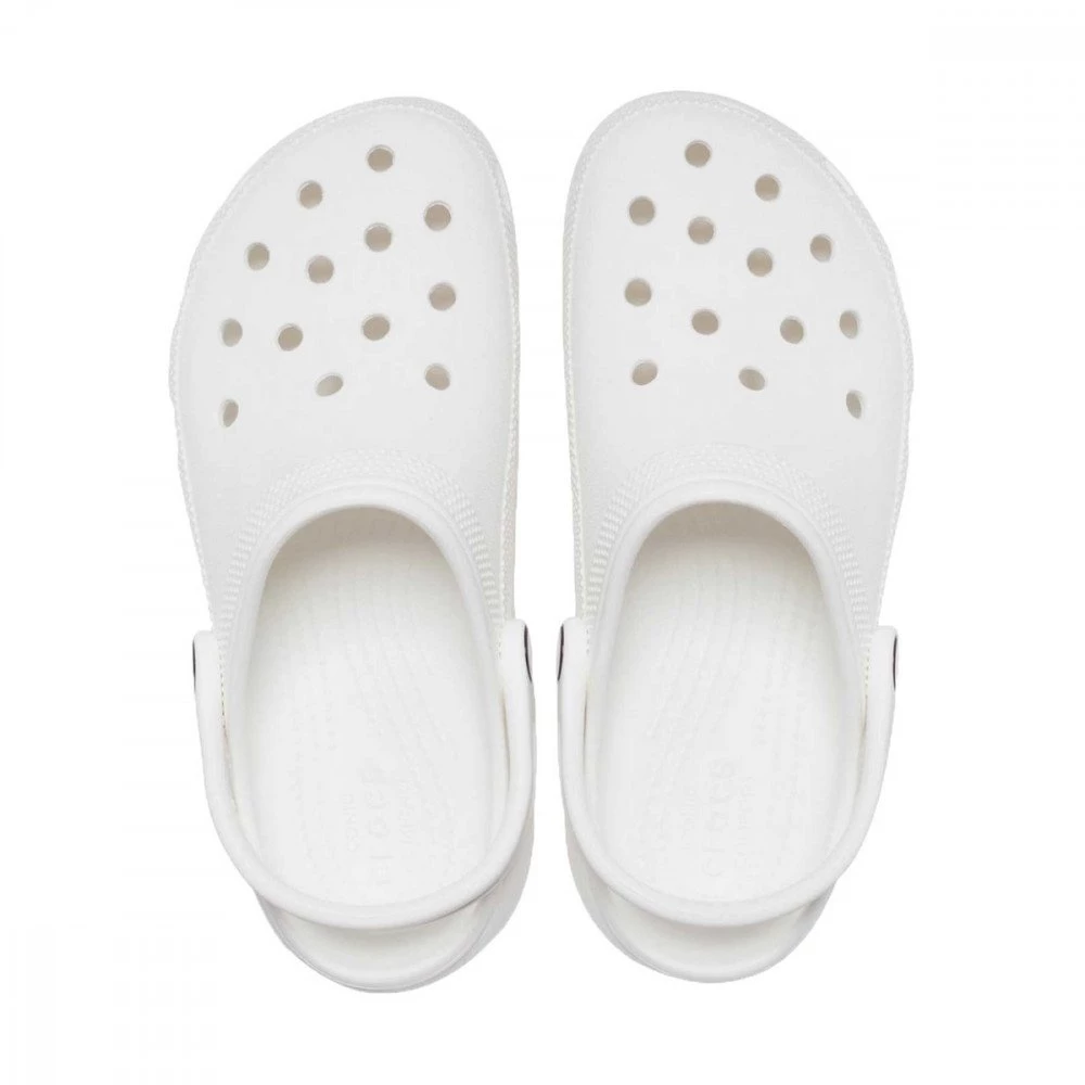 CROCS CLASSIC PLATFORM WHITE Bianco 6 CROCS CLASSIC PLATFORM WHITE Bianco - immagine 4