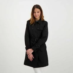 DEKKER TRENCH DORAG NEM DONNA Nero -Strada Moda dekker ded019501181751 trench dorag nem donna giacconi donna 044628801 ner 5