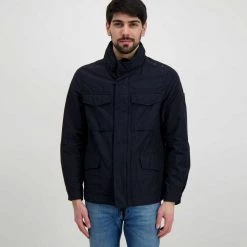 DEKKER GIACCA MODELLO FIELD JACKET SELKIRK Blu -Strada Moda dekker deu019801191750 giacca blazer cotone nylon teach cn giacconi uomo 044629001 215 3