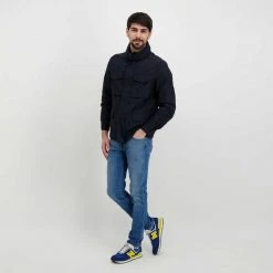 DEKKER GIACCA MODELLO FIELD JACKET SELKIRK Blu -Strada Moda dekker deu019801191750 giacca blazer cotone nylon teach cn giacconi uomo 044629001 215 6