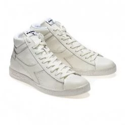 DIADORA Game High Waxed Bianco -Strada Moda diadora 159657 game high waxed tutte sneaker uomo 034428901 c6180 6