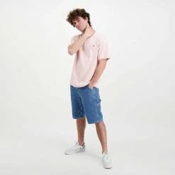 DICKIES T-SHIRT PORTERDALE Rosa -Strada Moda dickies dk0a4tmolpi t shirt porterdale street style uomo 044704601 lpi 6