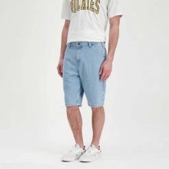 DICKIES BERMUDA GARYVILLE DENIM Azzurro -Strada Moda dickies dk0a4xckc15 bermuda garyville denim street style uomo 044705101 c15 4