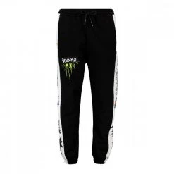 DISCLAIMER PANTALONI IN FELPA BASKET Nero