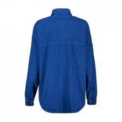 DIXIE CAMICIA IN DENIM OVERSIZE DONNA Royal -Strada Moda dixie c142t027 camicia in denim donna casual donna 045838101 1650 2