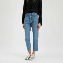 DIXIE JEANS CROPPED DONNA Azzurro -Strada Moda dixie p925t102 jeans cropped donna casual donna 045839401 1698 4
