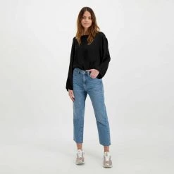 DIXIE JEANS CROPPED DONNA Azzurro -Strada Moda dixie p925t102 jeans cropped donna casual donna 045839401 1698 6